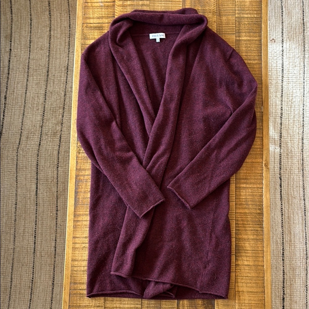 Women's Burgundy Cashmere Sweater